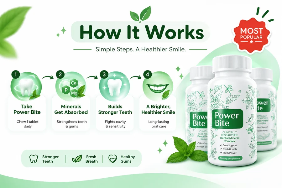 Power Bite nightly oral wellness routine